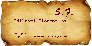 Sátori Florentina névjegykártya